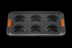 6 Cup Fluted Tart Tin Tray