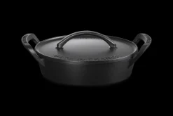 Cast Iron BBQ Outdoor Shallow Casserole