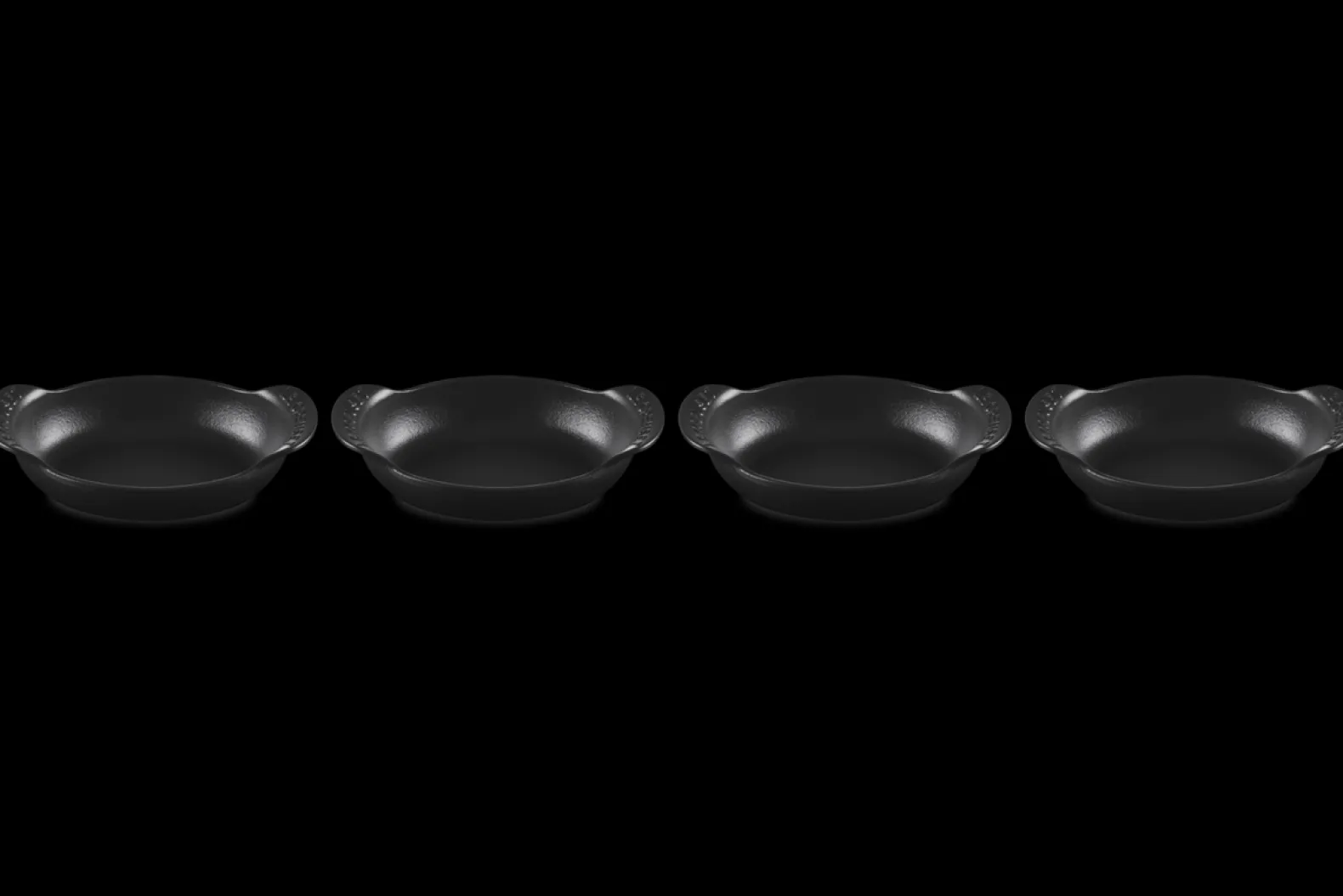 Cast Iron Gourmand Set of 4 Mini Oval Bakers