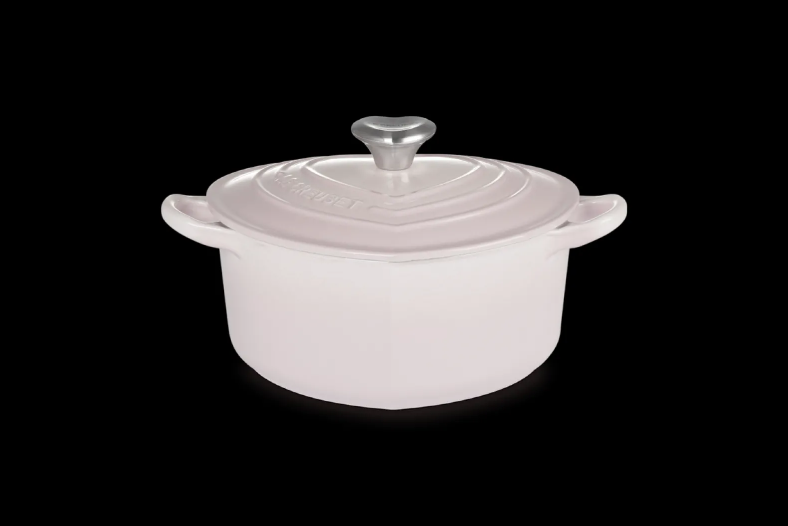 Cast Iron Heart Shaped Casserole with Heart Knob