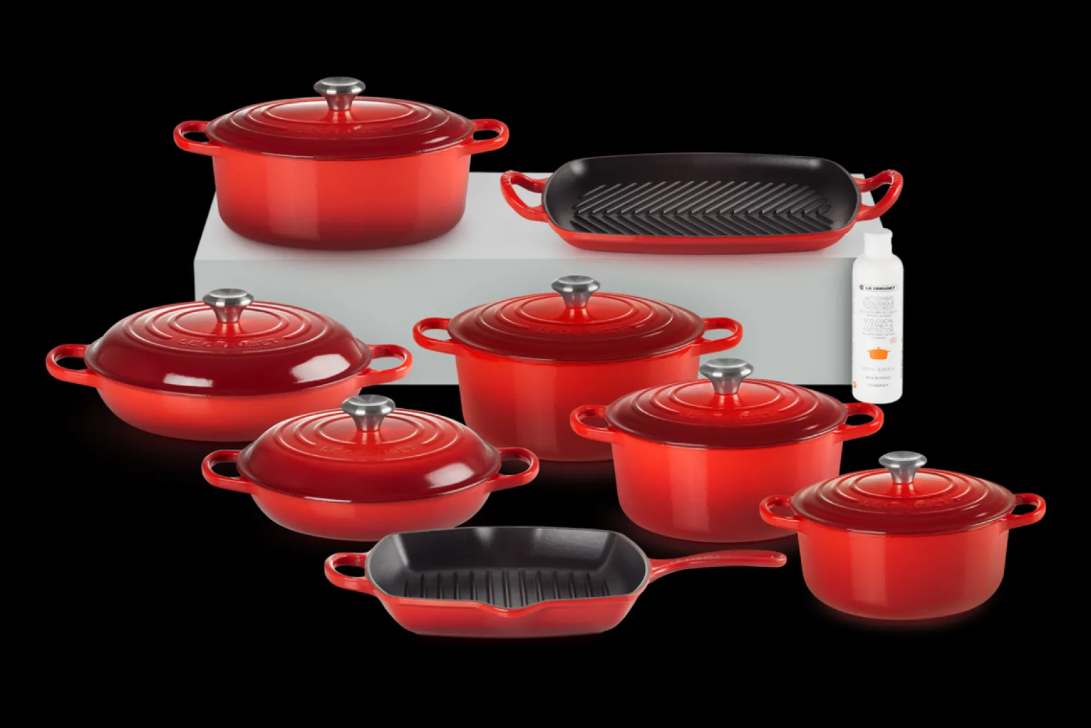Cast Iron 8-piece Ultimate Set with Cleaner