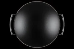 Cast Iron Wok with Glass Lid