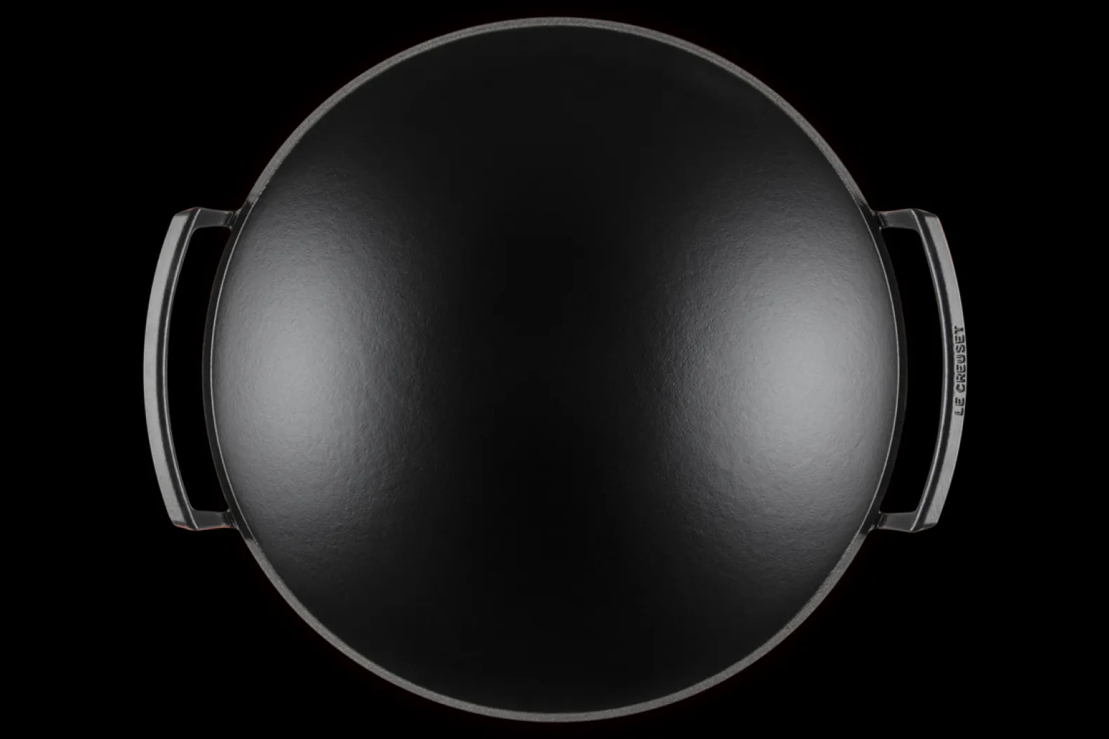 Cast Iron Wok with Glass Lid