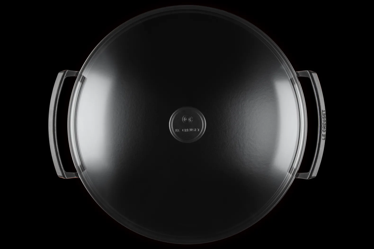 Cast Iron Wok with Glass Lid