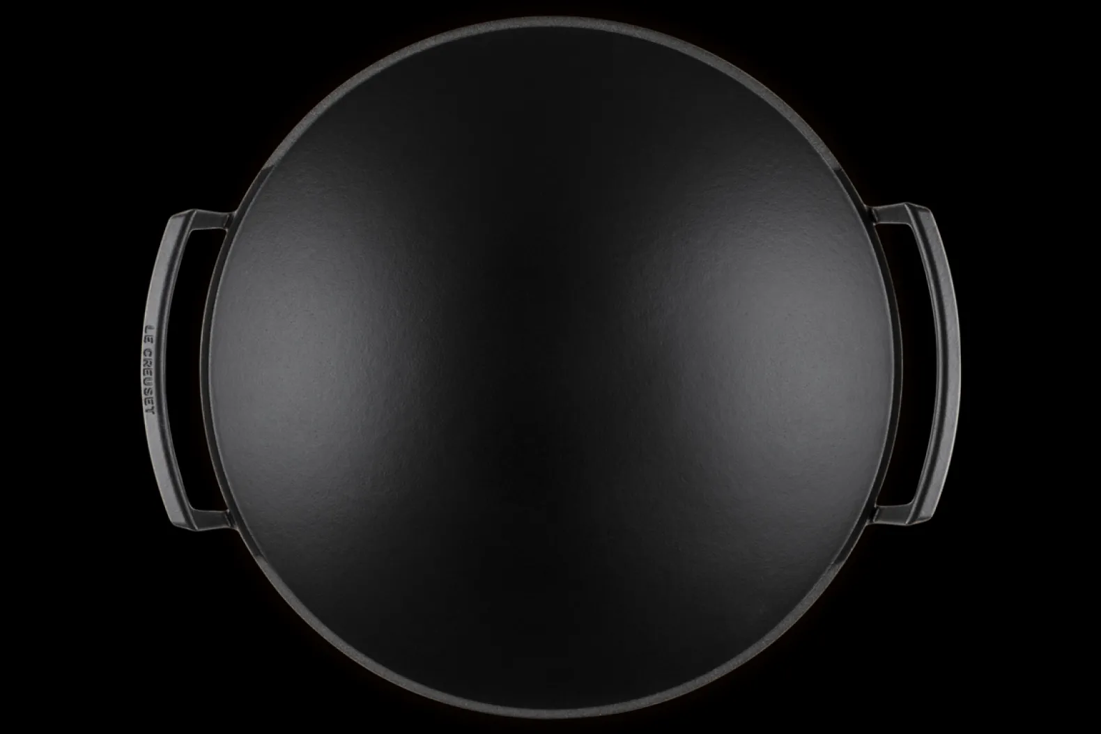 Cast Iron Wok with Glass Lid
