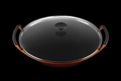 Cast Iron Wok with Glass Lid