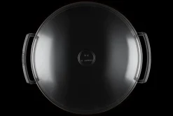 Cast Iron Wok with Glass Lid