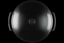 Cast Iron Wok with Glass Lid