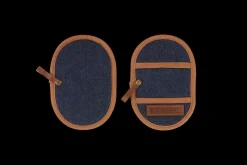 Denim Set of 2 Fingergrip Pot Holder
