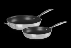 3-ply Stainless Steel Non-Stick 2-piece 24/28cm Frying Pan Set