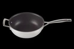 3-ply Stainless Steel Non-Stick Chef's Pan with Lid and Helper Handle