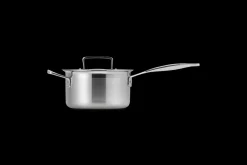 3-ply Stainless Steel Saucepan with Lid and Helper Handle