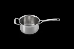 3-ply Stainless Steel Saucepan with Lid and Helper Handle