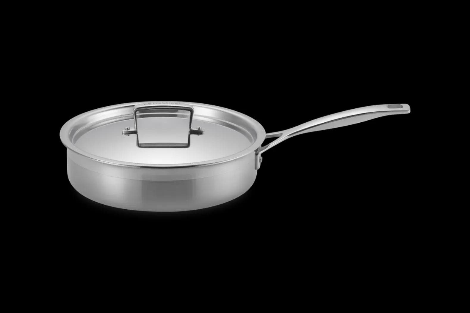 3-ply Stainless Steel Uncoated Sauté Pan with Lid