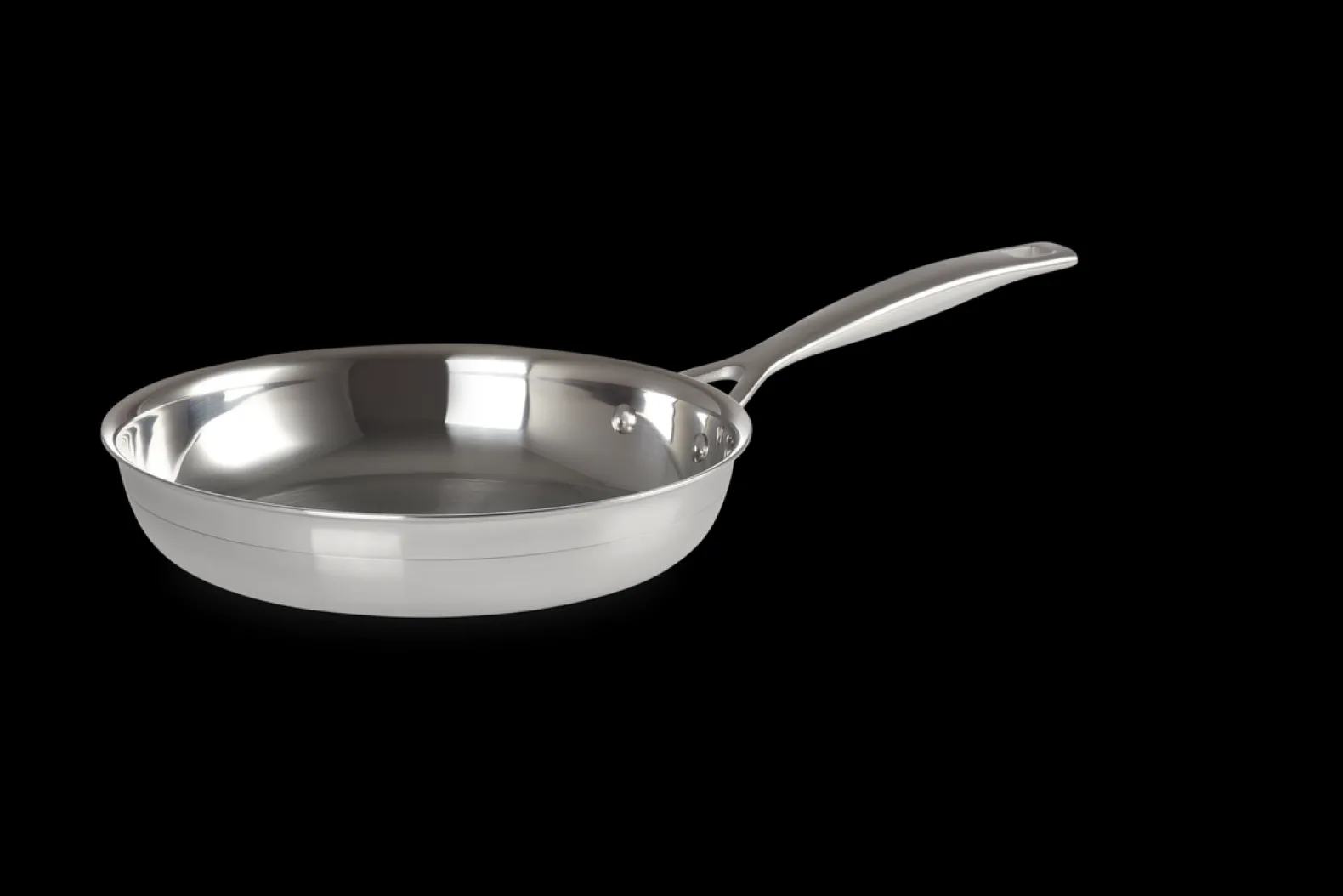 3-ply Stainless Steel Uncoated Frying Pan