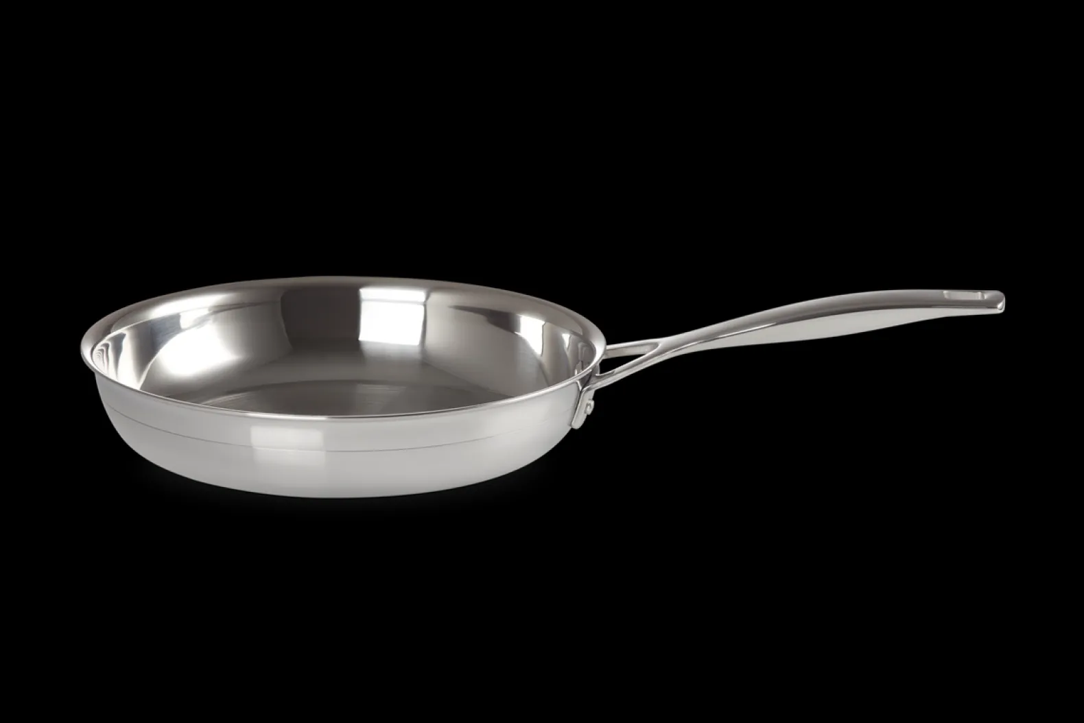 3-ply Stainless Steel Uncoated Frying Pan