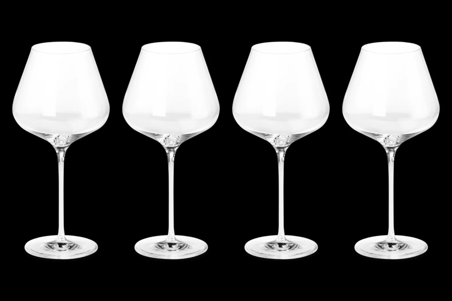 Set of 4 Red Wine Glasses