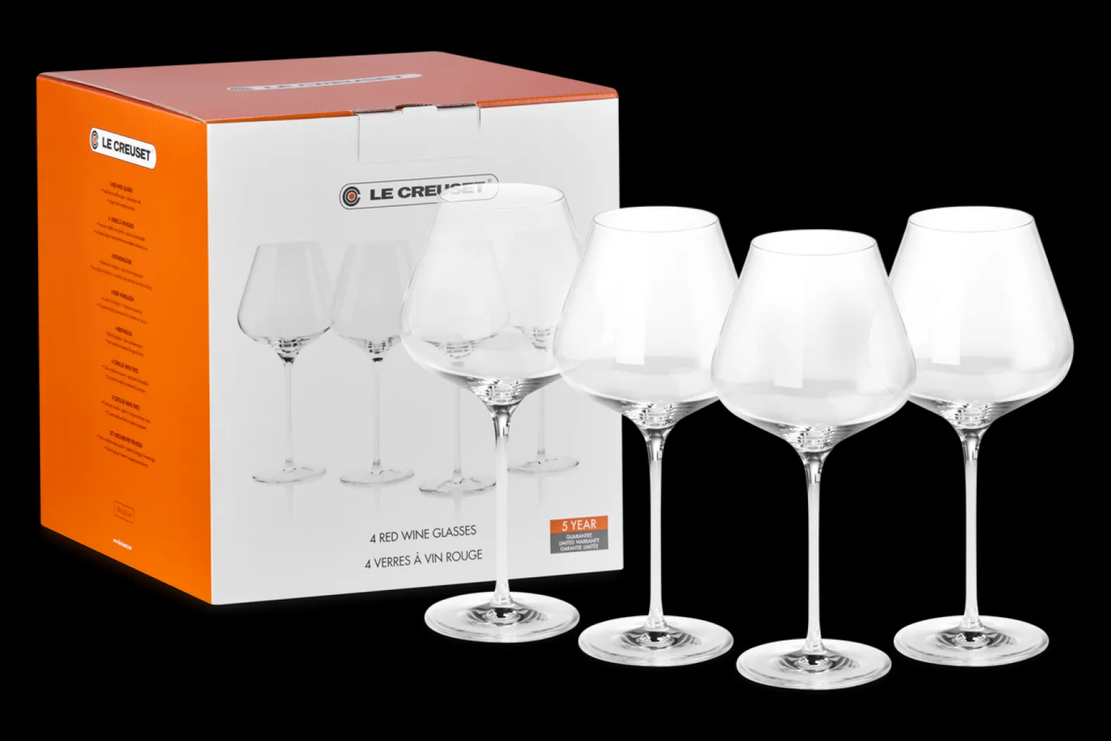 Set of 4 Red Wine Glasses