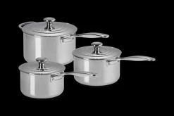 Signature 3-ply Stainless Steel 3-piece Saucepan Set