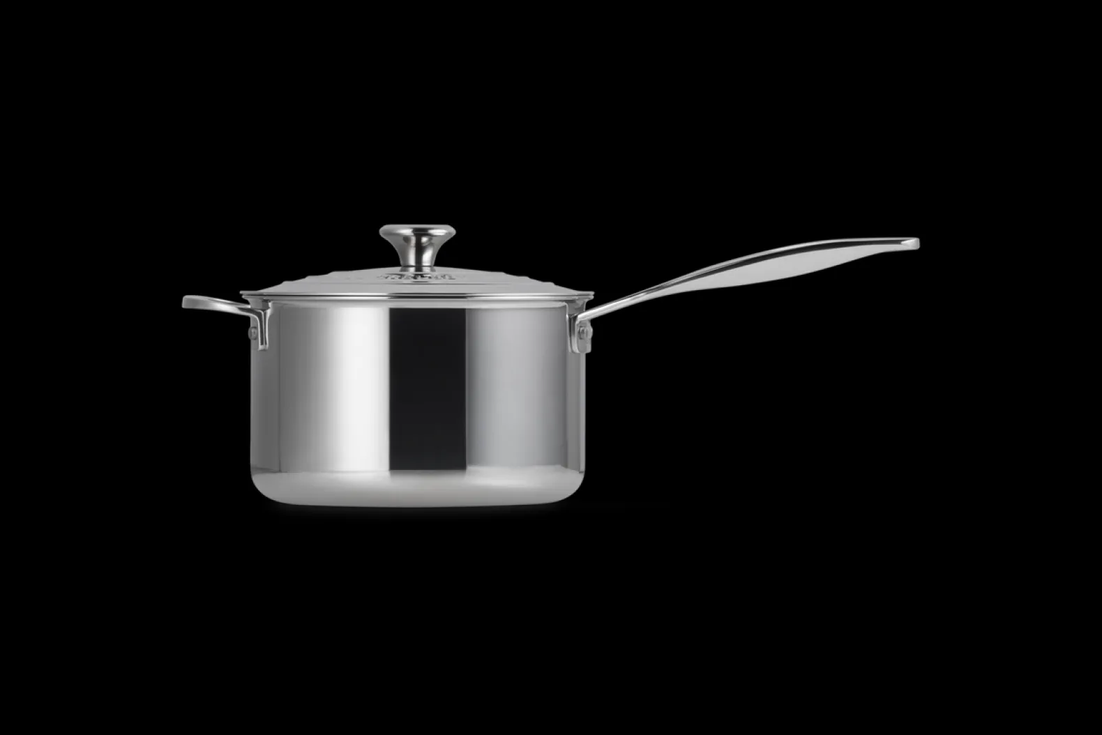 Signature Stainless Steel Saucepan with Lid and Helper Handle
