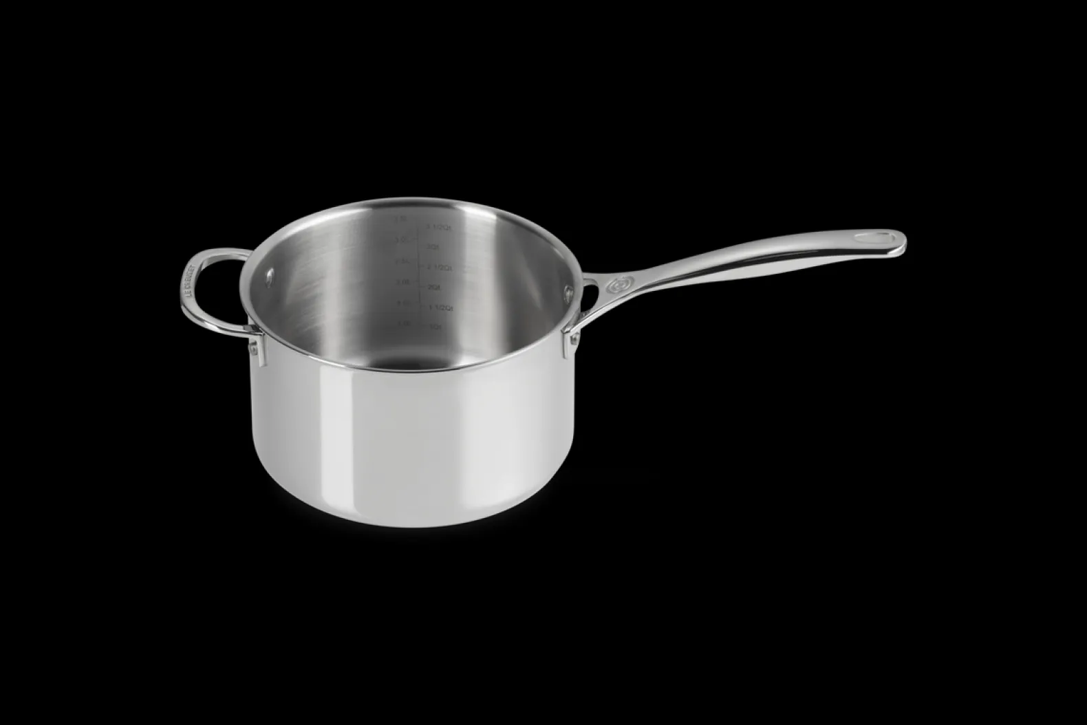 Signature Stainless Steel Saucepan with Lid and Helper Handle