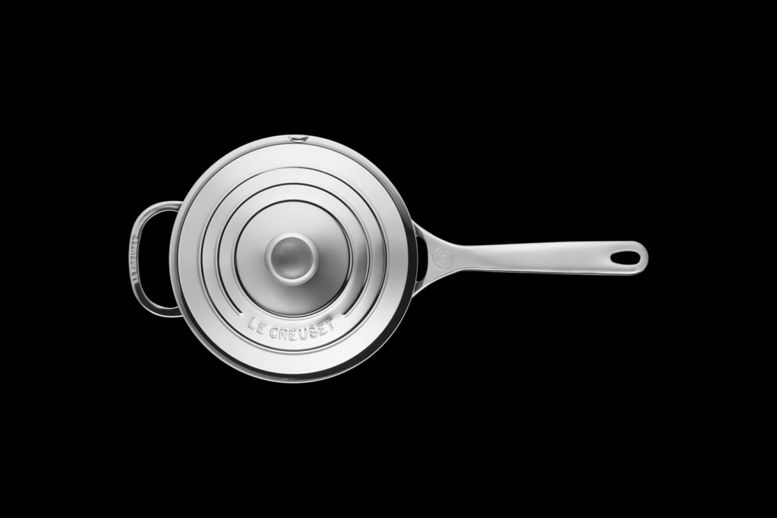 Signature Stainless Steel Saucepan with Lid and Helper Handle