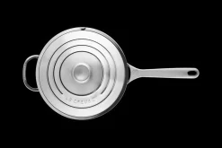 Signature Stainless Steel Non-Stick Chef's Pan with Lid and Helper Handle