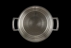 Stainless Steel Large Multi-steamer with Glass Lid