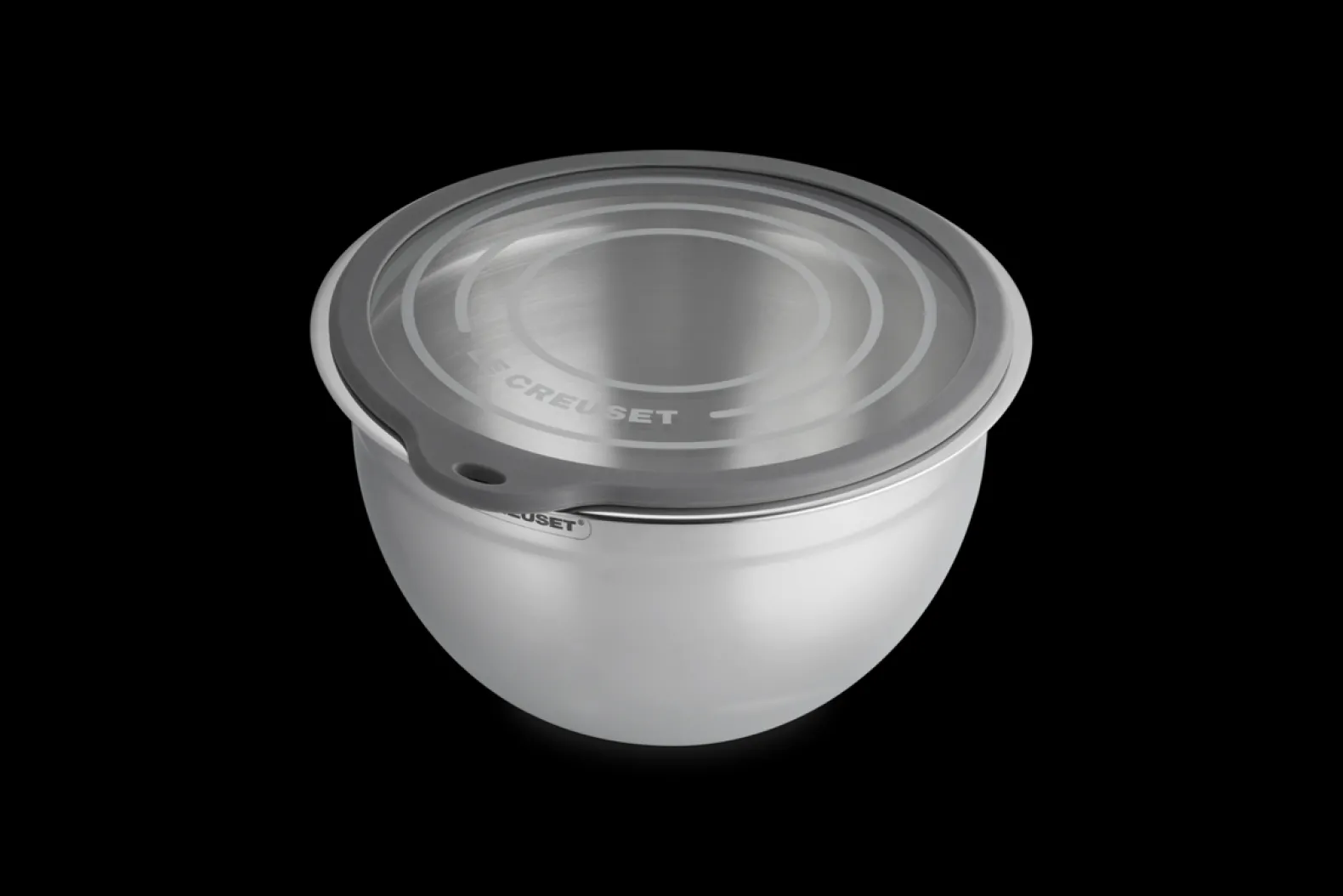 Stainless Steel Mixing Bowl with Glass Lid