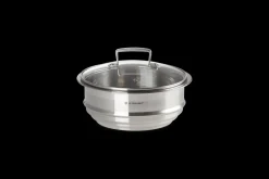 Stainless Steel Multi-steamer with Glass Lid