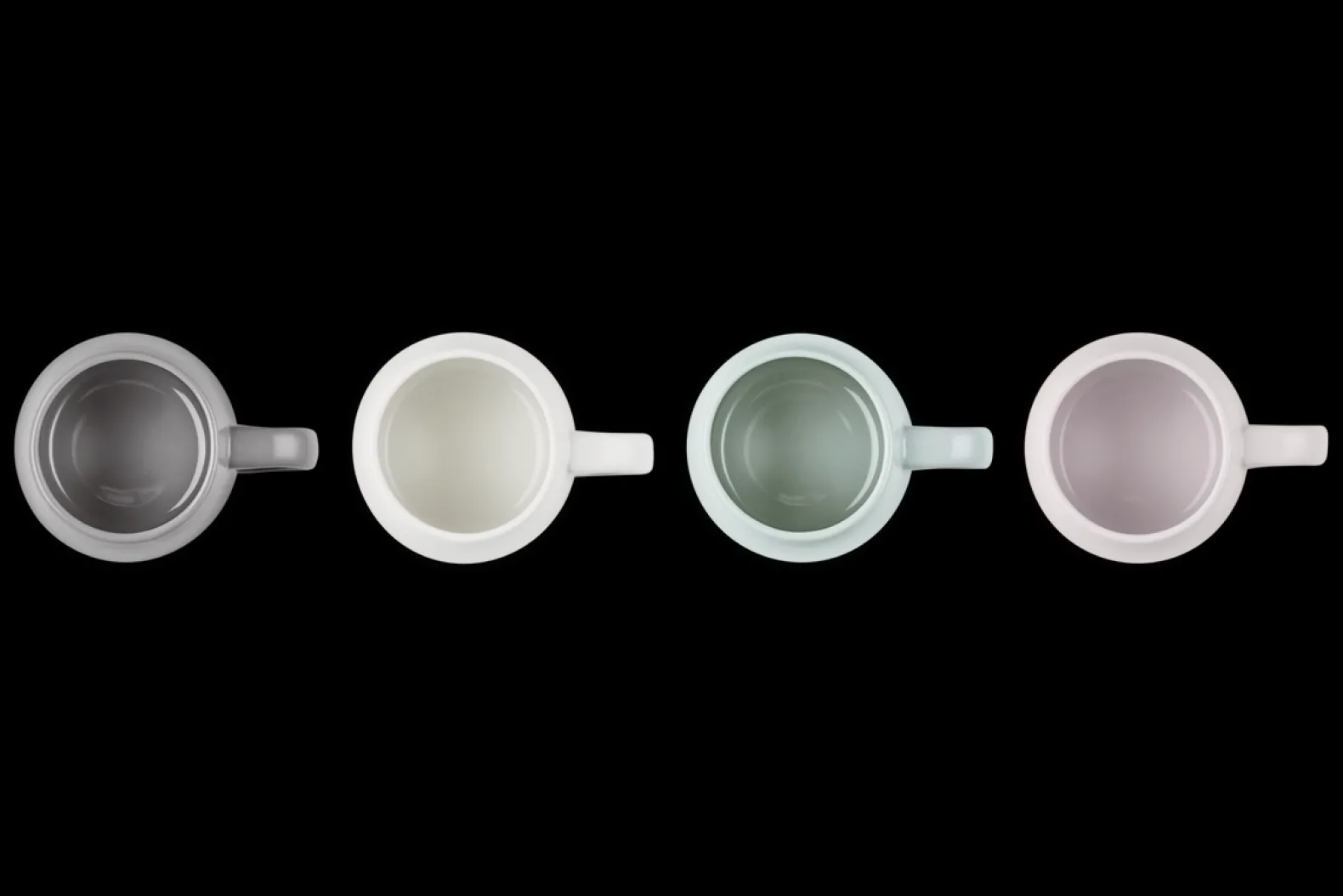 Stoneware Coupe Set of 4 Mugs