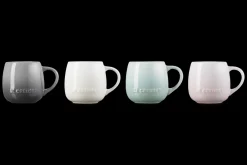 Stoneware Coupe Set of 4 Mugs