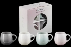 Stoneware Coupe Set of 4 Mugs
