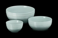 Stoneware Coupe Set of 3 Serving Bowls