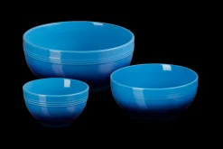 Stoneware Coupe Set of 3 Serving Bowls