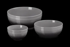 Stoneware Coupe Set of 3 Serving Bowls