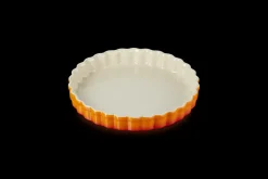 Stoneware Fluted Flan Dish