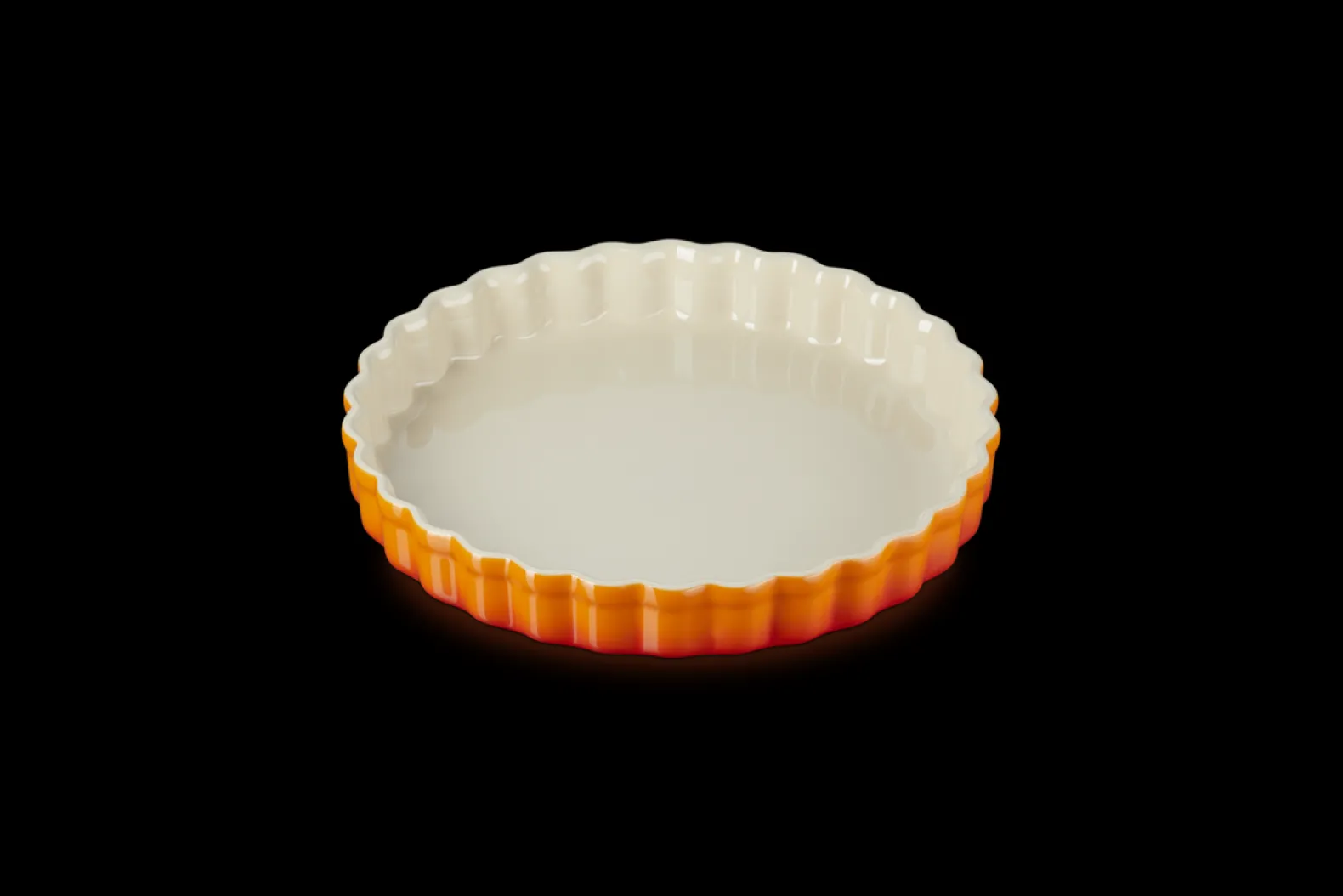 Stoneware Fluted Flan Dish