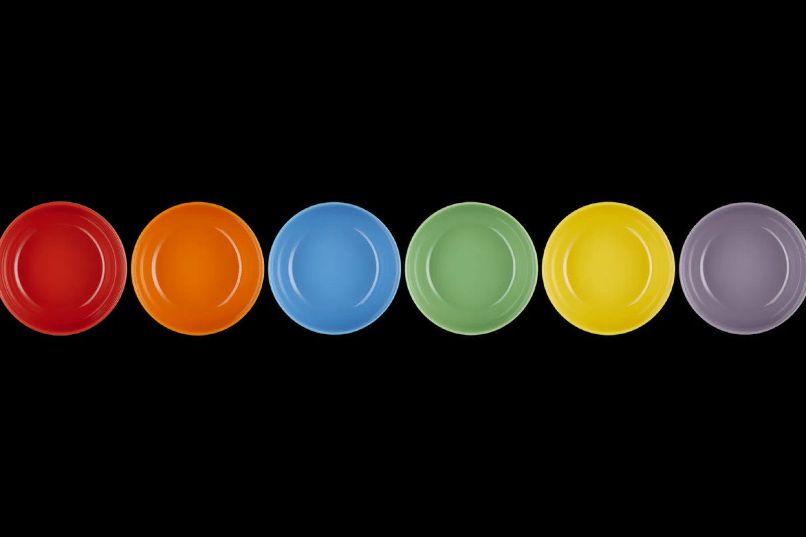 Stoneware Rainbow Set of 6 Cereal Bowls