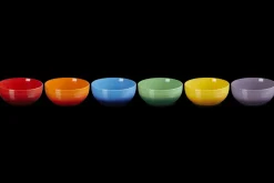 Stoneware Rainbow Set of 6 Cereal Bowls