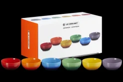 Stoneware Rainbow Set of 6 Cereal Bowls