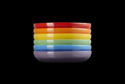 Stoneware Rainbow Set of 6 Pasta Bowls