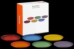 Stoneware Rainbow Set of 6 Dinner Plates