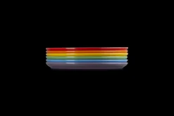 Stoneware Rainbow Set of 6 Side Plates