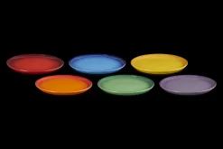Stoneware Rainbow Set of 6 Side Plates