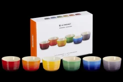 Stoneware Rainbow Set of 6 Mini Ramekins