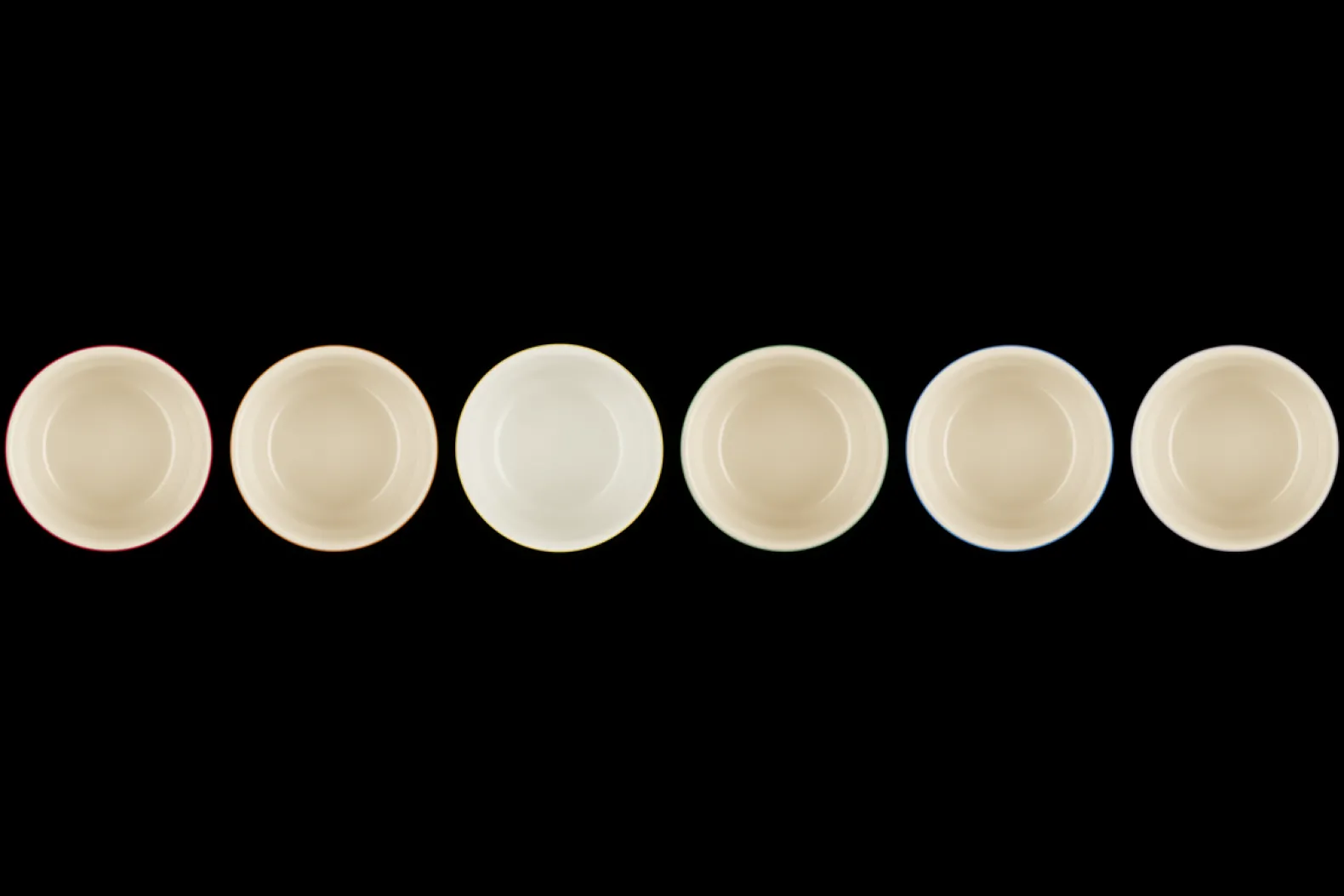 Stoneware Rainbow Set of 6 Mini Ramekins