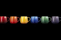 Stoneware Rainbow Set of 6 Coupe Mugs