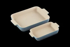 Stoneware Set of 2 Classic Rectangular Dishes (25-32cm)