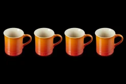 Stoneware Set of 4 Coffee Mugs